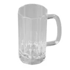 image of Carlisle 4396507 Lexington™ Mug, 16 Oz Clear Polycarbonate, Recessed Drain, Dishwasher Safe