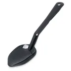 image of Carlisle 441003 Solid Serving Spoon, 11"L, Plastic, Black, Dishwasher Safe