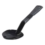 image of Carlisle 441503 Solid Serving Spoon, 11" Long, Polysulfone, Black, NSF Approved