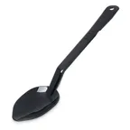 image of Carlisle 442503 Solid Serving Spoon, 13" Long, Polysulfone, Black, NSF Approved
