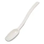 image of Carlisle 446002 Salad Bar Spoon, 9"L, 1/2 oz, White, Plastic, NSF, Made in USA