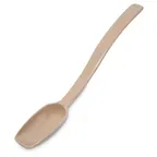 image of Carlisle 446006 Salad Bar Spoon, 9"L, 1/2 oz, Plastic, Beige, NSF, Made in USA