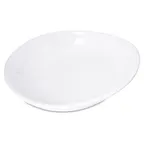 image of Carlisle 5300502 - Stadia Pasta Plate, 11.5" Oblong Deep Melamine, White, Up to 212°F
