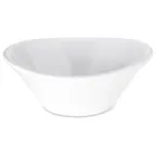 image of Carlisle 5300702 - 8" Oblong Melamine Bowl, 32 oz, White, Dishwasher Safe, Break Resistant, NSF