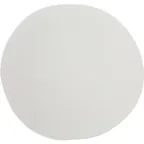 image of Carlisle 5310423 Ridge Plate, 9" Freeform Rimless Gray Matte Melamine, NSF Certified