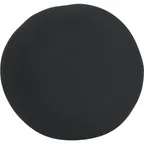 image of Carlisle 5310438 Ridge Plate - 9" Black Melamine Plate, Matte Finish, NSF Certified, Dishwasher Safe