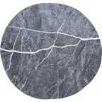 image of Carlisle 5310572 Ridge Plate, 11" Freeform Gray Melamine Plate, Rimless Matte, Stain‑Resistant, NSF