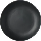 image of Carlisle 5310738 Ridge Dinner Plate, 10.5" Black Melamine, Matte Finish, NSF Certified, 212°F