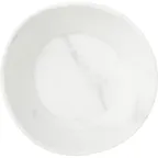 image of Carlisle 5310837 Ridge Bowl, 6" (22 oz) White Marble Matte Melamine, Stain‑Resistant, NSF Certified