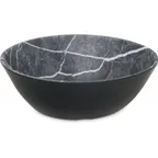 image of Carlisle 5310872 Ridge Bowl, 6" (22 oz) Gray Melamine Matte, Resistant, Dishwasher Safe 212°F