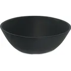 image of Carlisle 5310938 Ridge Bowl – 9" Black Melamine, 34 oz, Slate Matte Finish, Dishwasher Safe