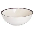 image of Carlisle 5400553 Mingle™ Plastic Bowl, 6" Diameter, 17‑18 oz, Beige Melamine, Swirl, NSF Certified