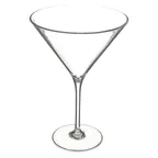 image of Carlisle 564607 Alibi™ Martini Glass, 9 oz Clear Polycarbonate, Dishwasher Safe, Recyclable