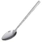 image of Carlisle 60205 Terra™ Solid Serving Spoon, 10"L, Stainless Steel, Hammered Mirror Finish