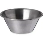 image of Carlisle 602400 Classic Ramekin, 1‑1/2 oz Capacity, 2‑5/11" Dia, 18/8 Steel, BPA‑Free