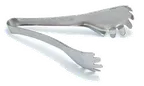 image of Carlisle 607682 Serving Tongs, 8-1/4"L, 18/8 Stainless Steel, Mirror-Polish Finish