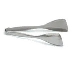 image of Carlisle 607687 Bread Serving Tongs, 9-1/4", 18/8 Stainless Steel, Mirror-Polish Finish