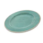 image of Carlisle 6400115 Grove Dinner Plate - 11" Round Melamine, Blue, Rim, Dishwasher Safe, NSF Certified