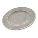 image of Carlisle 6400218 Grove Salad Plate, 9" Round Rim, Smoke Gray Melamine, NSF Certified, BPA Free