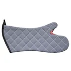 image of Carlisle 800FG15-BK San Jamar BestGuard Oven Mitt, 15" Kevlar, Black, Fire Retardant, 1 Pair