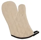 image of Carlisle 813TM San Jamar Oven Mitt, 13" Heavy Duty Terry Cloth, Natural, Machine Washable - 1 Pair