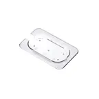 image of Carlisle 84013 Araven GN 1/9 Notched Contact Lid, Polycarbonate Clear, Dishwasher Safe