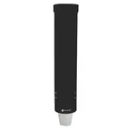 image of Carlisle C3165BK Wall Mount Cup Dispenser, 16" Tube, Plastic, Black, Fits 4-10 oz Cups