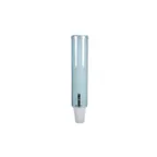 image of Carlisle C3260TBL Wall Mount Cup Dispenser, 16" Tube, Plastic, Arctic Blue, San Jamar Water Cup