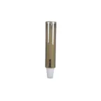 image of Carlisle C3260TBR Mount Cup Dispenser, 16" Tube, Self‑Adjusting, Top‑Loading, Translucent Bronze