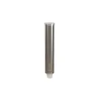 image of Carlisle C4150SS Wall Mount Cup Dispenser, 16" Tube, Stainless, Fits 3‑4.5oz Cone & 3‑5oz Flat Cups