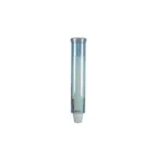 image of Carlisle C4160TBL Wall Mount Cup Dispenser, 16" Tube, Plastic, Arctic Blue, Holds 3‑4.5 oz Cups