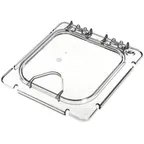 image of Carlisle CM10318Z07 Coldmaster Access Lid, 1/6 Size, Polycarbonate, Clear, Hinged, Peg Hole & Handle