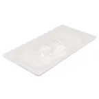 image of Carlisle CM112707 Coldmaster 1/3-Size Food Pan Lid, Handle, Dishwasher Safe, Clear Acrylic, BPA‑Free