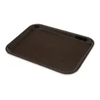 image of Carlisle CT101469 Tray Rectangular 13-7/8" x 10-3/4" x 4/5" Polypropylene Chocolate Dry/Stack Lugs
