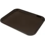 image of Carlisle CT141869 Cafeteria Tray – 17-7/8"L x 14"W x 15/16"H, Polypropylene Chocolate, Lugs