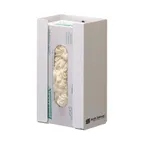 image of Carlisle G0802 Disposable Glove Dispenser, 1‑Box Capacity, 6" L × 4" W × 10" H, Steel, White