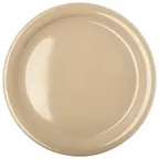 image of Carlisle KL20025 Kingline™ Dinner Plate, 9" Tan Melamine, Rim, Dishwasher Safe, 212°F Resistant