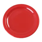 image of Carlisle KL20405 Kingline™ Pie Plate, 6½" Round Red Melamine, Narrow Rim, NSF Certified, BPA‑Free