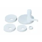 image of Carlisle P7510 Condiment Pump Kit, 1 oz/stroke, 9" Dip Tube, White Plastic - Karat