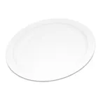 image of Carlisle PCD20902 - 9" White Polycarbonate Plate, Narrow Rim, Dishwasher Safe, Stackable, NSF