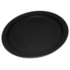 image of Carlisle PCD20903 - 9" Black Polycarbonate Plate, Narrow Rim, Dishwasher Safe, NSF, -40°F to 212°F