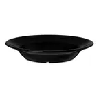 image of Carlisle PCD31203 - 9" 12oz Polycarbonate Soup Bowl, Black, Dishwasher Safe, Stackable, NSF Certified