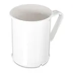 image of Carlisle PCD79602 - 9.6 oz White Polycarbonate Mug, Dishwasher Safe, -40°F to 212°F, NSF Certified