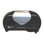 image of Carlisle R3670BKSS - Double Roll Toilet Tissue Dispenser, 12-7/8" W, Black Plastic Finish - 1/Case