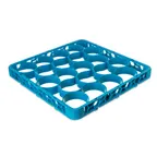 image of Carlisle REW20S14 OptiClean™ NeWave™ Glass Rack Extender, Full-Size 20-Compartment, Double-Wall Reinforced Polypropylene, Textured Blue, NSF, 1.57" Inside Height