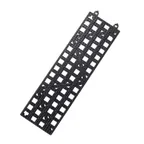 image of Carlisle VM5180BK Versa-Mat Strips Bar Mat, 3-1/2" x 12", Rubber, Black, NSF - 1/Each