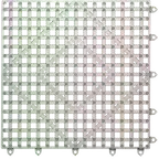 image of Carlisle VM5280CL-12 Versa-Mat Bar Mat, 12" x 12", Interlocking, Rubber, Clear, NSF - 1 Dozen