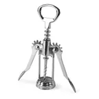 image of Concasse MCACCSC02 Wing-Style Stainless Steel Corkscrew, Skull Design, Silver Handle