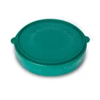image of Concasse MCACCTOR01V Tortilla Warmer, Green Base & Lid, 12" Diameter Ceramic Serveware - 1/Set