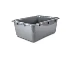 image of Concasse MCC52612 Tote Box, 20"W X 15"D X 5"H, Gray, Plastic Construction